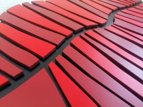 Carmen – Kırmızı Dudak Temalı MDF Ahşap Katmanlı Duvar Tablosu | El Boyama & Lazer Kesim