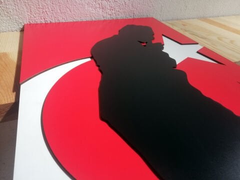 Kocatepe – Destanın İzleri Temalı MDF Ahşap Katmanlı Duvar Tablosu | Lazer Kesim