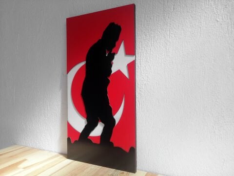 Kocatepe – Destanın İzleri Temalı MDF Ahşap Katmanlı Duvar Tablosu | Lazer Kesim