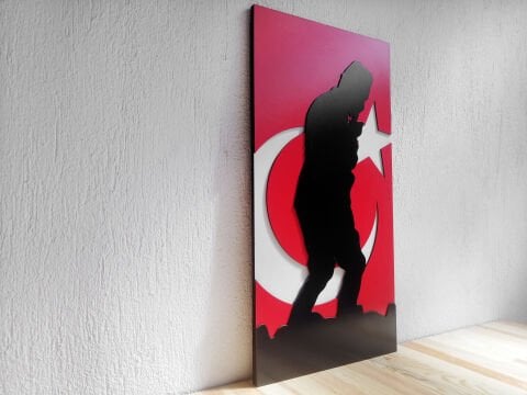 Kocatepe – Destanın İzleri Temalı MDF Ahşap Katmanlı Duvar Tablosu | Lazer Kesim