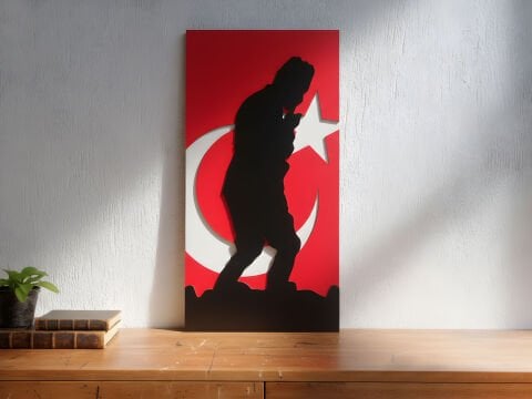 Kocatepe – Destanın İzleri Temalı MDF Ahşap Katmanlı Duvar Tablosu | Lazer Kesim