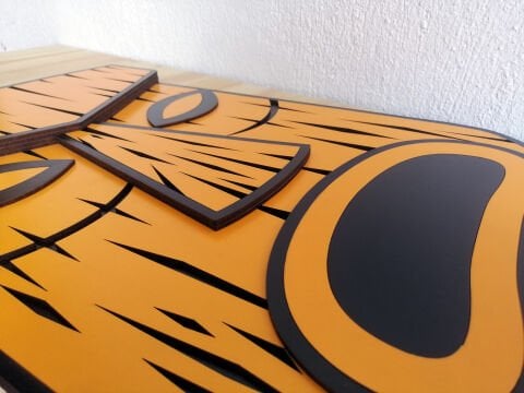 Koro – Doğanın Gücünü Yansıtan Otantik Maske MDF Ahşap Katmanlı Duvar Tablosu | Lazer Kesim