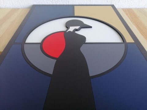 Lethe –  Zamansız Kadın Silüeti Katmanlı MDF Ahşap Tablo Seti | El Boyama & Lazer Kesim