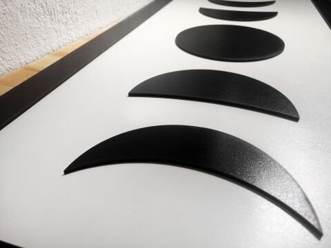 Cosmos – Ay Döngüsü MDF Ahşap Katmanlı Duvar Tablosu | Lazer Kesim