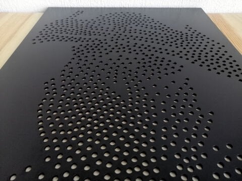 Noir – Nokta Kadın Figürlü Siyah Beyaz MDF Ahşap Katmanlı Duvar Tablosu | Lazer Kesim