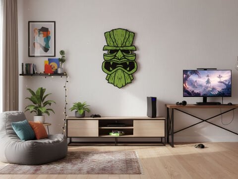 Trevorn – Doğanın Koruyucu Maskesi MDF Ahşap Katmanlı Duvar Tablosu | Lazer Kesim