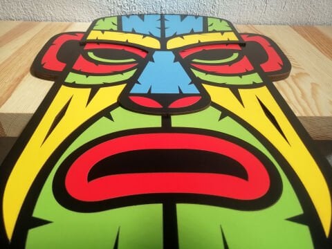 Geronimo – Kabile Lideri Maskesi MDF Ahşap Katmanlı Duvar Tablosu | Lazer Kesim