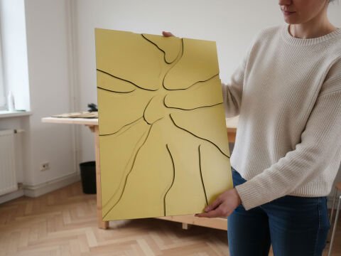 Midas Altın Ahşap Duvar Tablo | Lazer Kesim